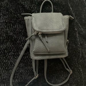 Black mini backpack